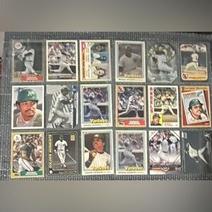 ⭐️⚾️ Reggie Jackson, Yankees
Baseball Trading Cards Collection, Set of 18 (B5)